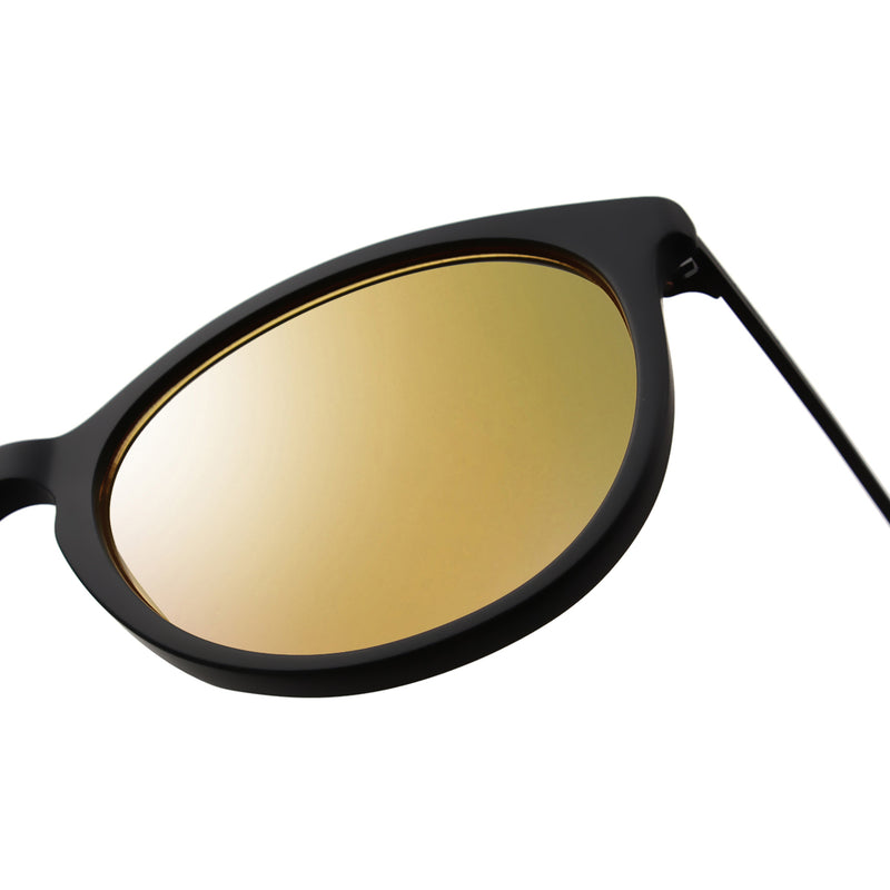 T2B Matte Black with Rose Gold Mirror Lens