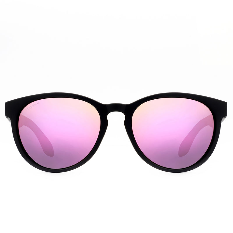 ACTIV One T2B - Matte Black with Pink Mirror Lens