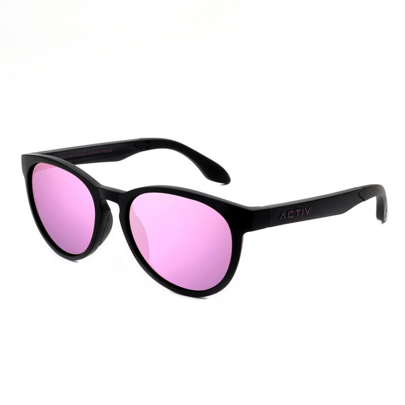 ACTIV One T2B - Matte Black with Pink Mirror Lens