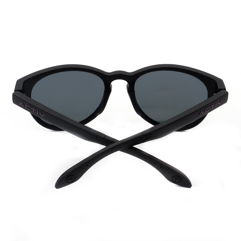 ACTIV One T2B - Matte Black with Pink Mirror Lens