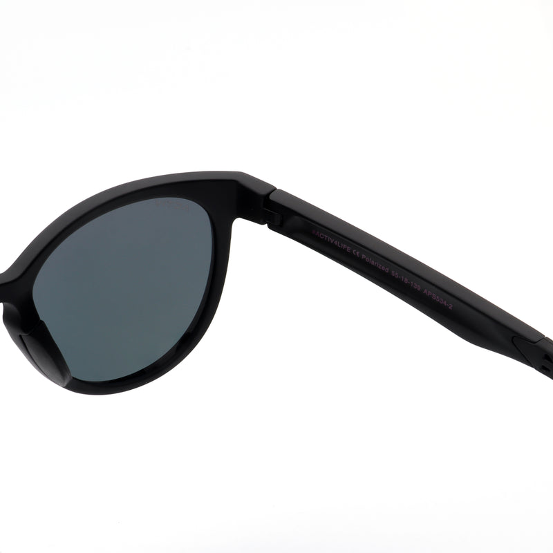 ACTIV One T2B - Matte Black with Pink Mirror Lens