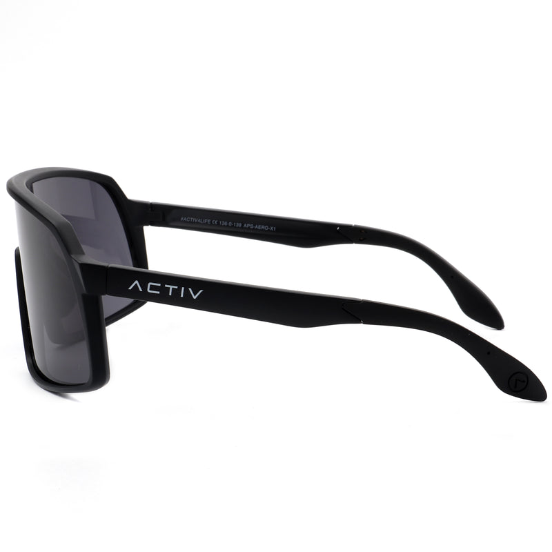 ACTIV AERO  - Matte Black with Grey Lens