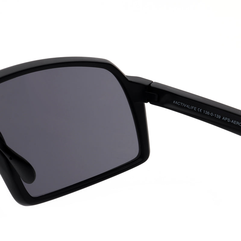 ACTIV AERO  - Matte Black with Grey Lens