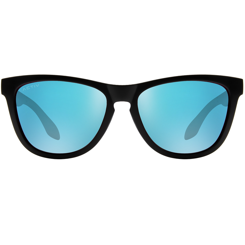 ACTIV One -  Matte Black with Blue Mirror Lens